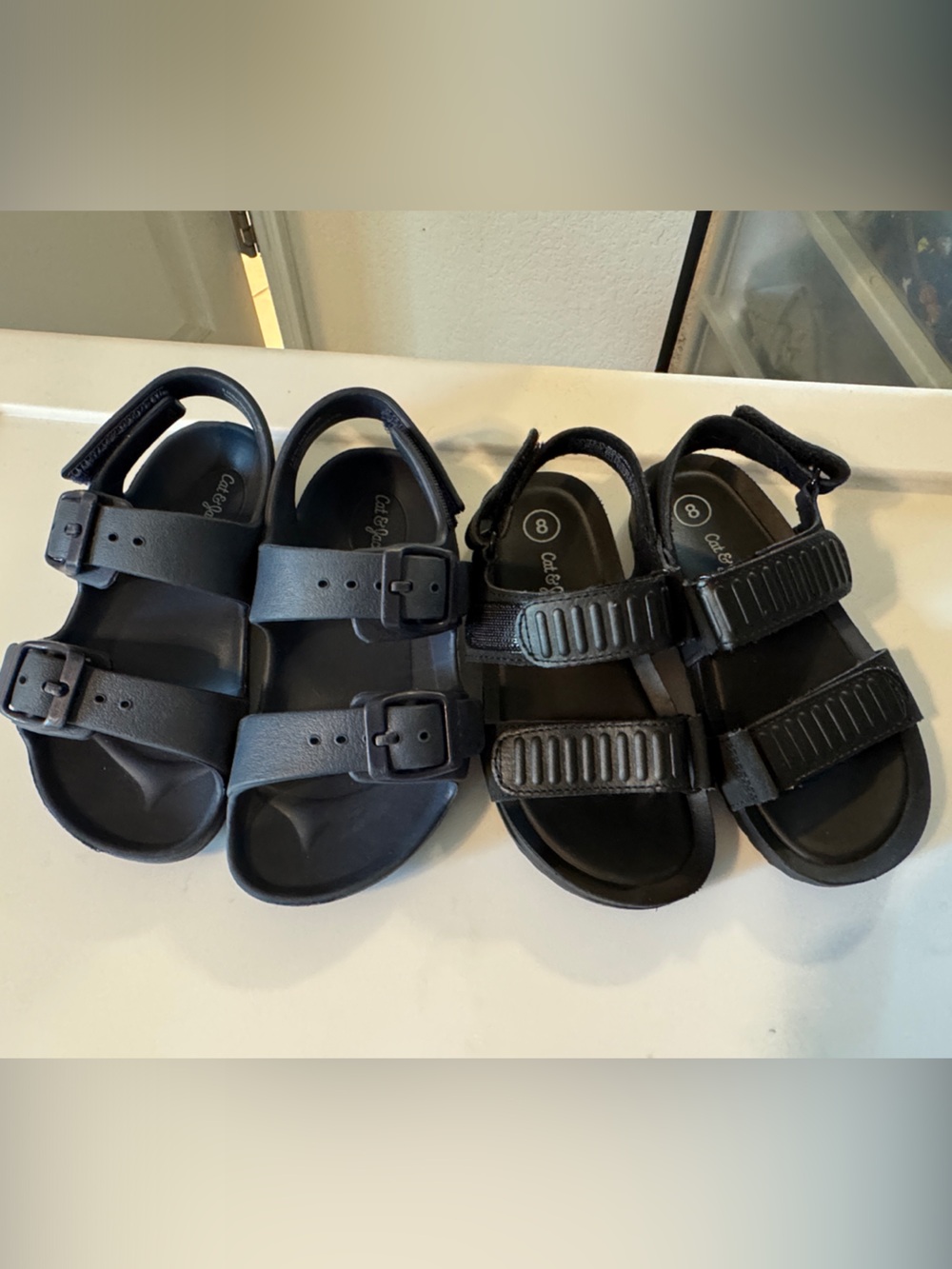 Cat & Jack size C8 sandals haul